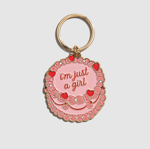 Just A Girl Cake Charm