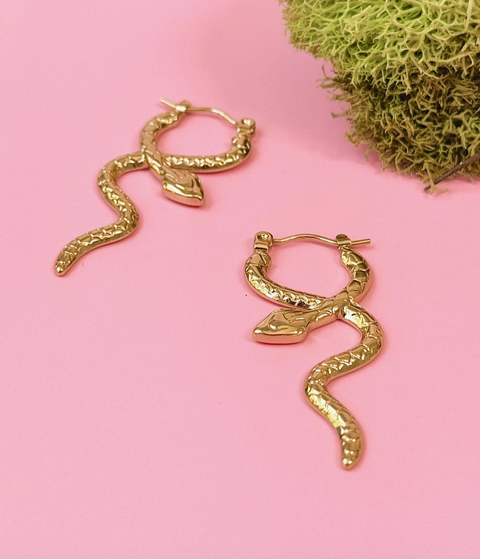 Twisted Snake Dangle Earrings