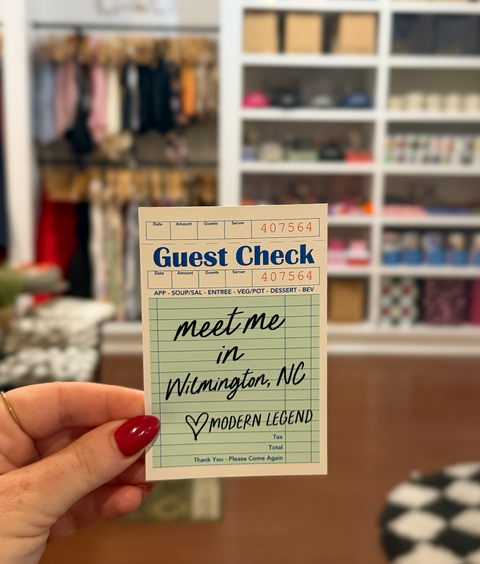  Meet Me In Wilmington Guest Check Sticker