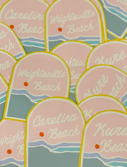 Wilmington Beaches Stickers