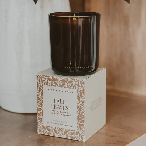  Fall Leaves Boxed Candle