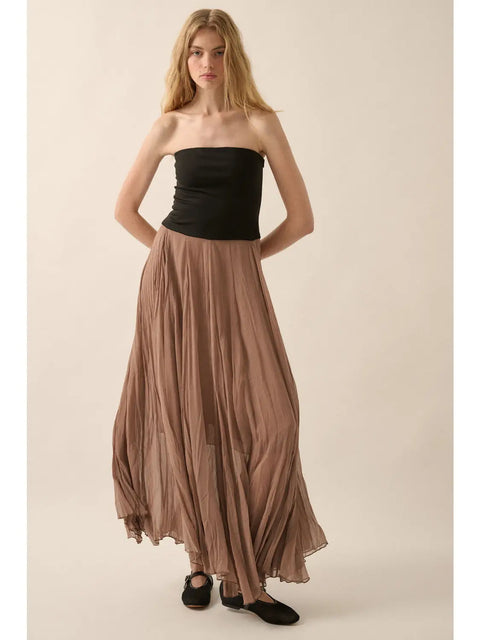  Colorblock Strapless Dress