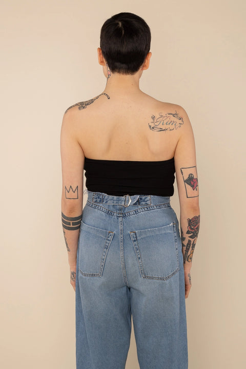  Cotton Jersey Bandeau Top