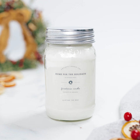 Home for the Holidays Mason Jar Candle
