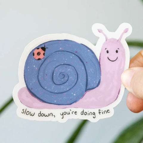  Snail Slow Down Sticker