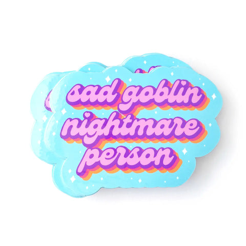  Sad Goblin Nightmare Person Sticker