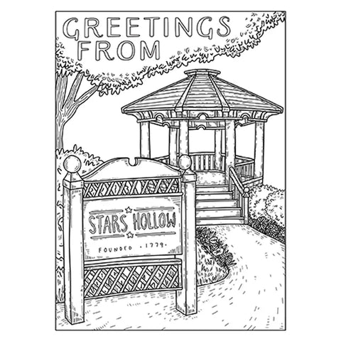 Gilmore Girls: Greetings from Stars Hollow (Coloring Book & Postcards)
