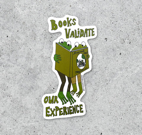 Frog and Toad Books Validate Sticker