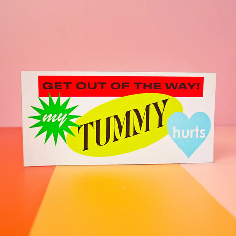 Tummy Hurts Car Magnet