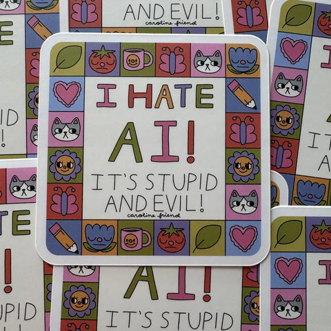  I Hate AI Sticker