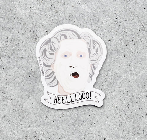  MRS. DOUBTFIRE HELLO STICKER