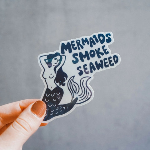  Mermaid Smoke Seaweed Sticker