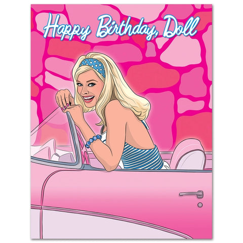 Barbie Doll Birthday Card
