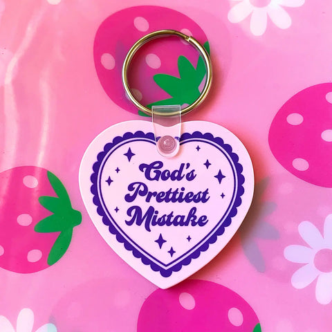  God's Prettiest Mistake Key Tag