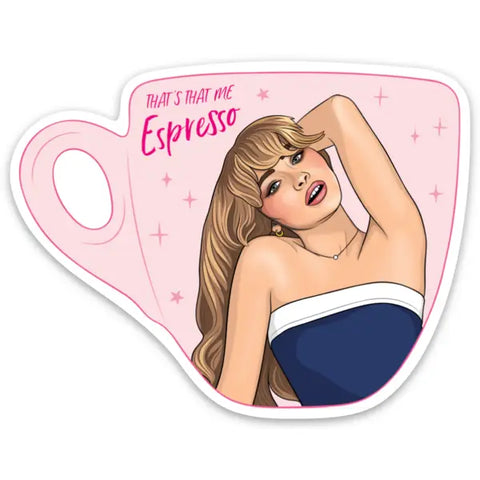 Espresso Cup Sabrina Sticker