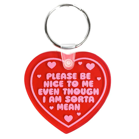 Please Be Nice To Me Key Tag