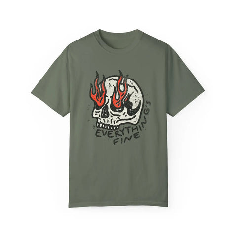  Everything's Fine Retro T-Shirt