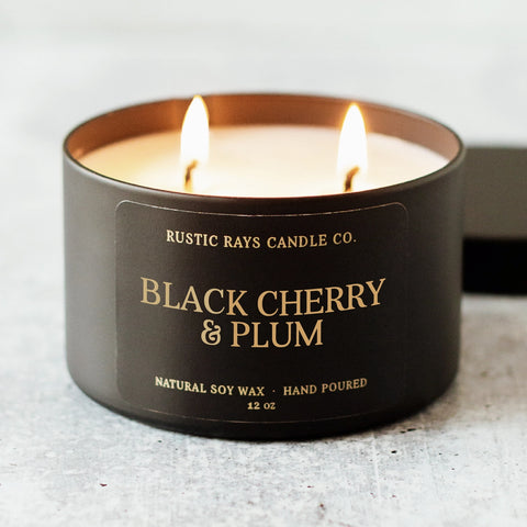 Black Cherry & Plum Candle