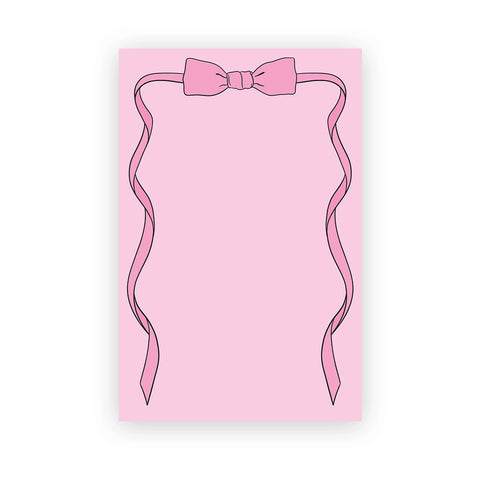  Pink Bow Notepad