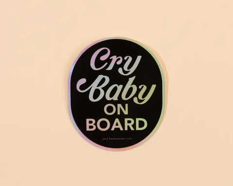 Cry Baby On Board Sticker