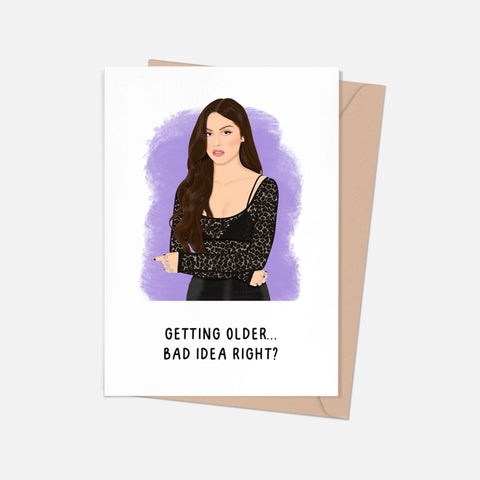 Olivia Rodrigo Bad Idea Birthday Card