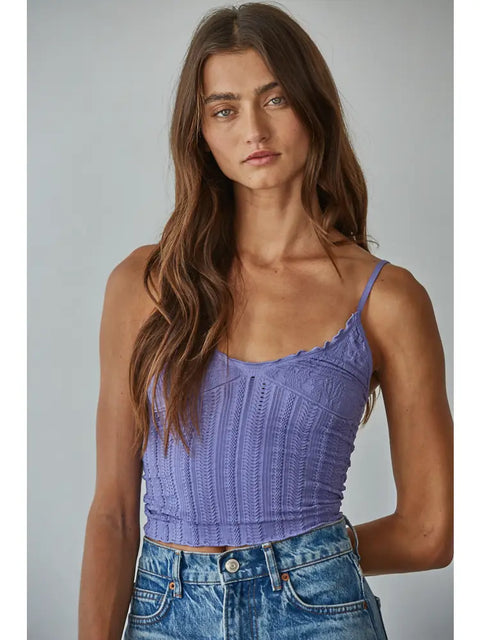  Knit Seamless Jacquard Top