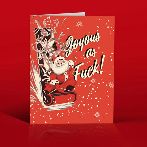 Joyous Sleigh Holiday Card