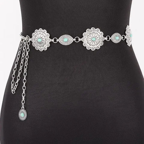  Vintage Metal Chain Belt