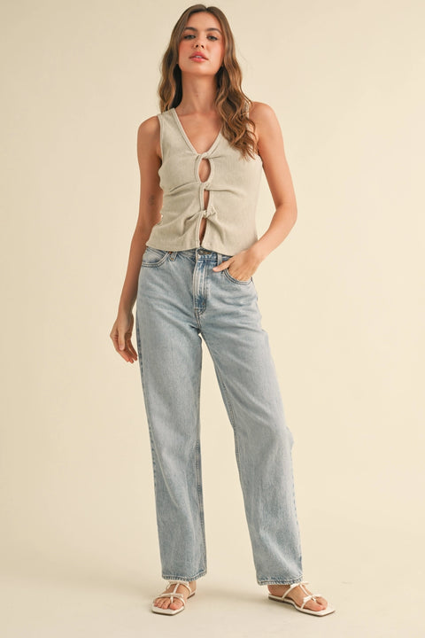  Twisted Detail Top