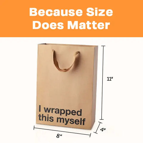  I Wrapped This Myself Brown Gift Bag