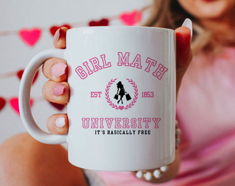 Girl Math University Mug