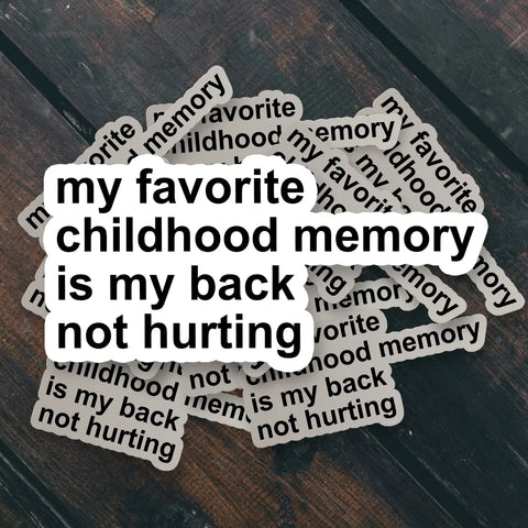  Childhood Memory Sticker