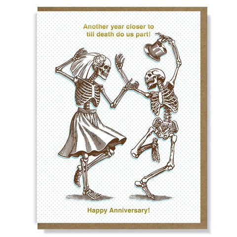  Death Do Us Part Anniversary Card