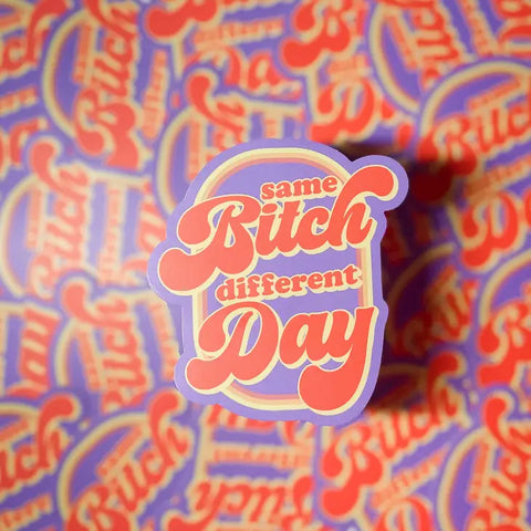 Same Bitch Different Day Sticker