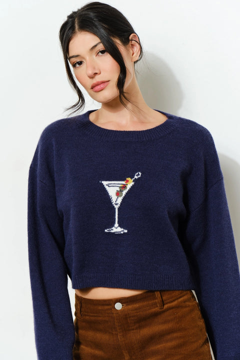 Navy Martini Sweater