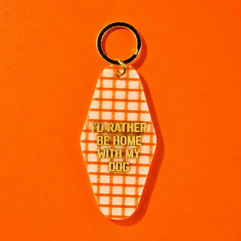  Home With My Dog Keychain