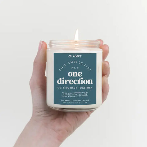 Smells Like One Direction Getting Back Together Candle