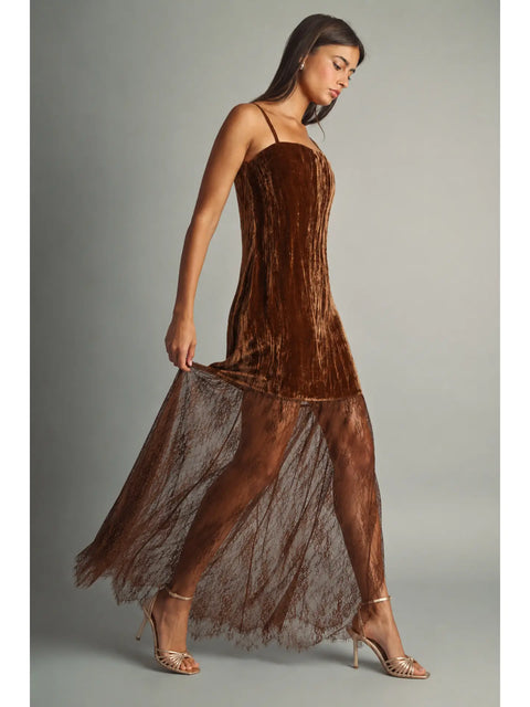  Velvet & Lace Dress