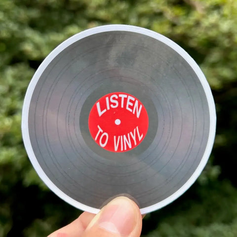 Listen To Vinyl Sticker