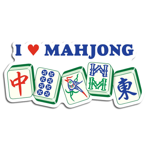 I Love Mahjong Sticker