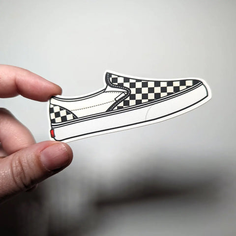  Checkered Vans Sticker