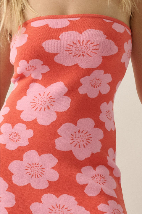  Honey Pink Strapless Dress