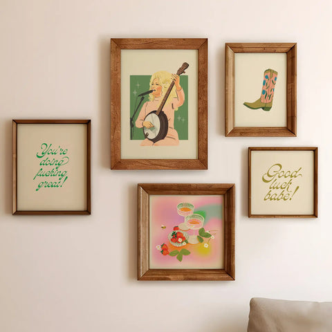  Dolly Parton Banjo Art Print