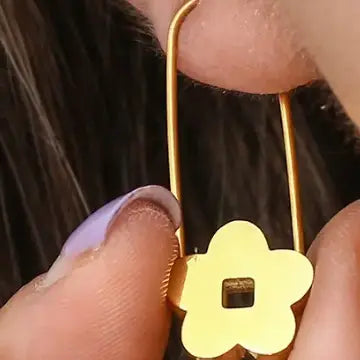 Blossom Pin Hoops