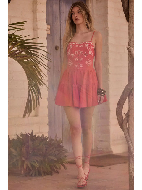  Floral Ruffle Romper