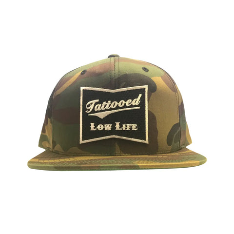 Tattooed Low Life Snap Back Camo Hat