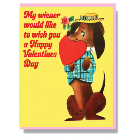  Wiener Valentine's Day Card