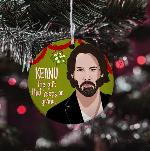 Keanu Reeves Ornament