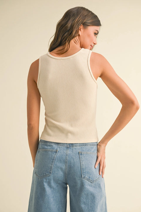  Twisted Detail Top