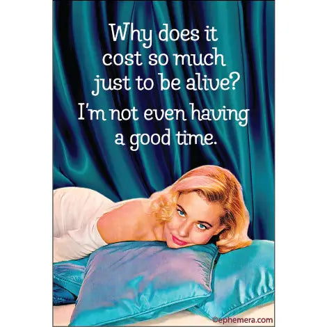 Cost Of Being Alive Magnet